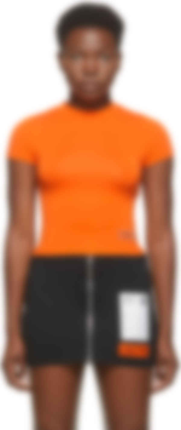 orange baby shirt