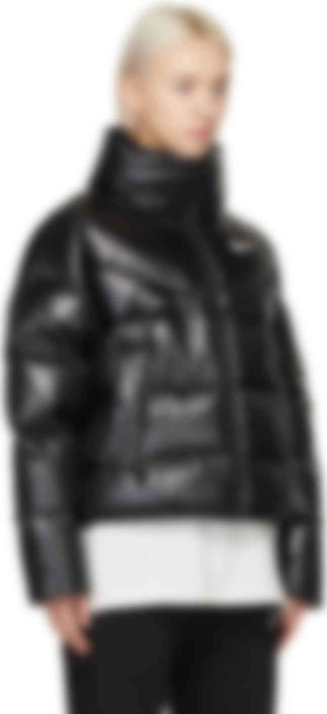 nike black high neck puffer jacket