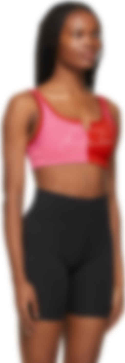 nike red sports bra