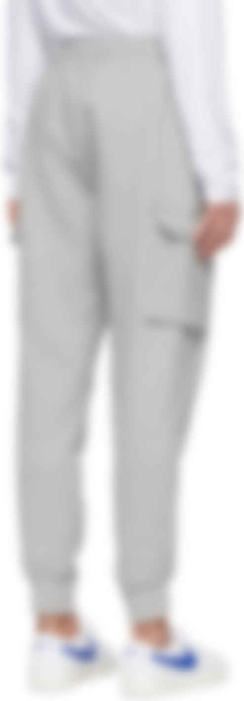 nike cargo club pants grey