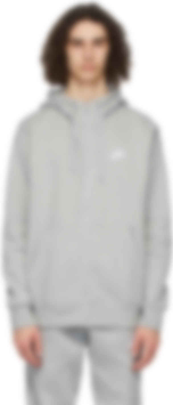 silver nike hoodie