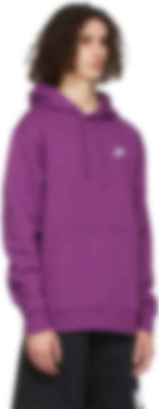 nike purple fleece hoodie