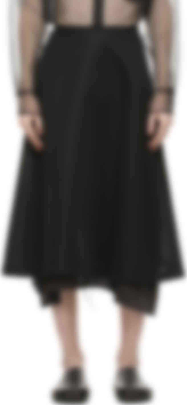 Sulvam ブラック フレア スカート Ssense 日本
