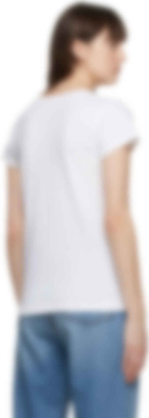 white u neck t shirt
