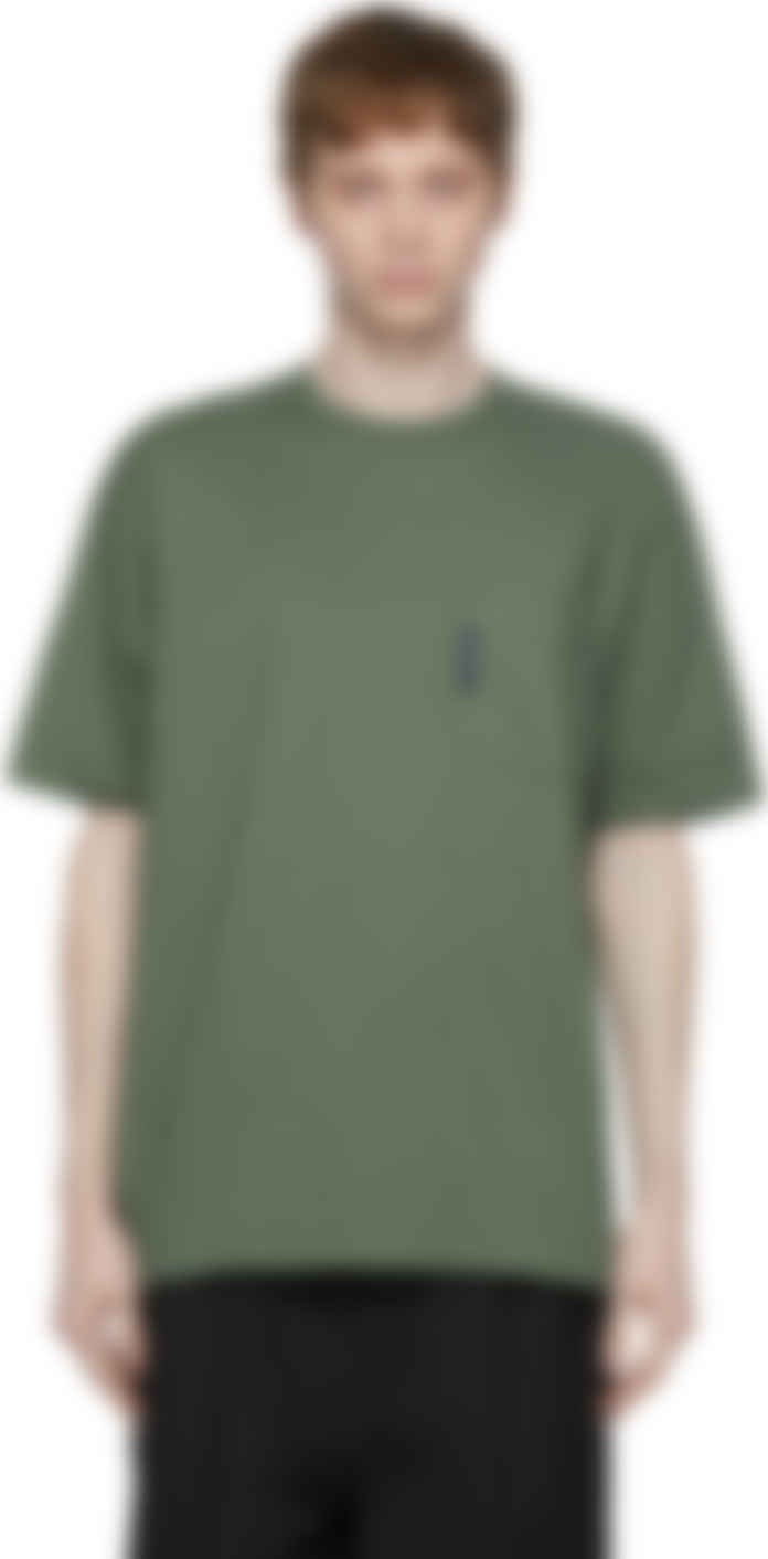 Khaki Garment-Dyed Pocket T-Shirt by 