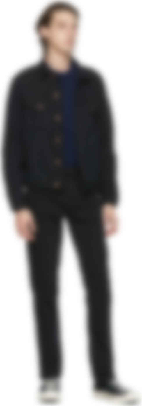 nudie jeans black denim jacket
