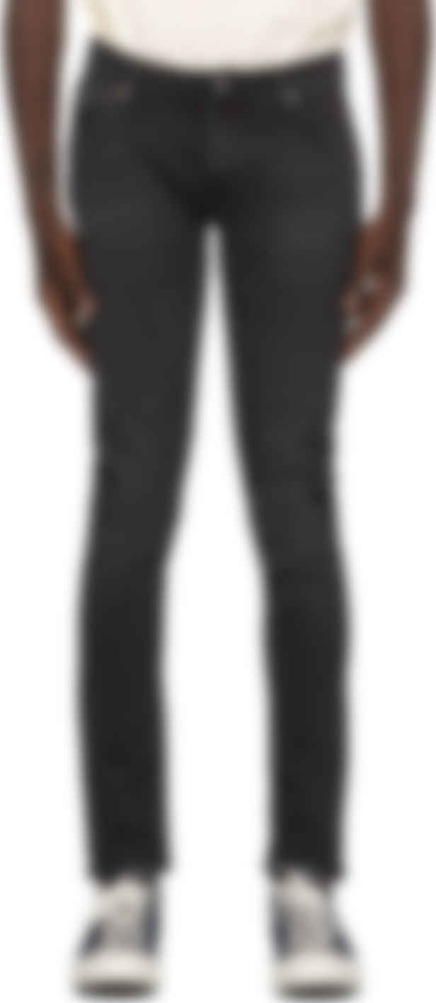 nudie jeans skinny lin black