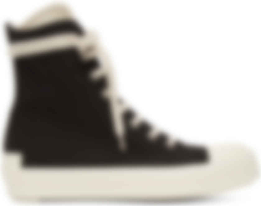 Rick Owens Drkshdw: Black High Sneakers 