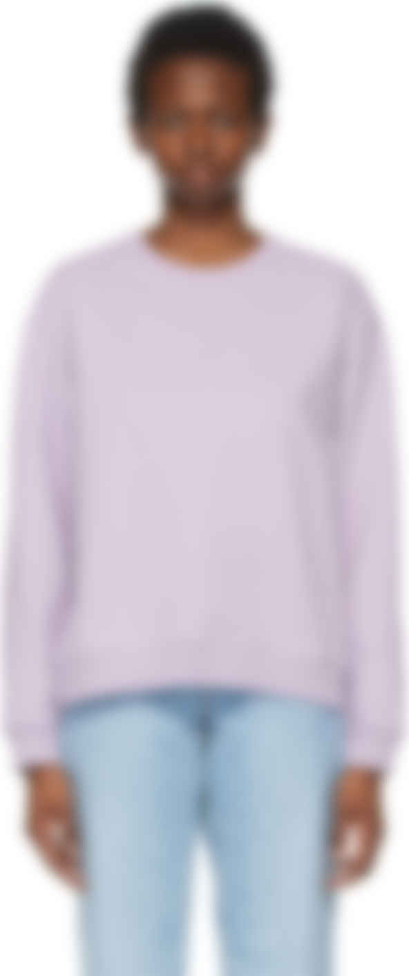 SSENSE Exclusive Purple Logo Sweatshirt 