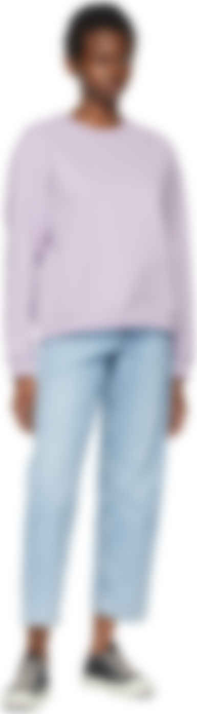 SSENSE Exclusive Purple Logo Sweatshirt 