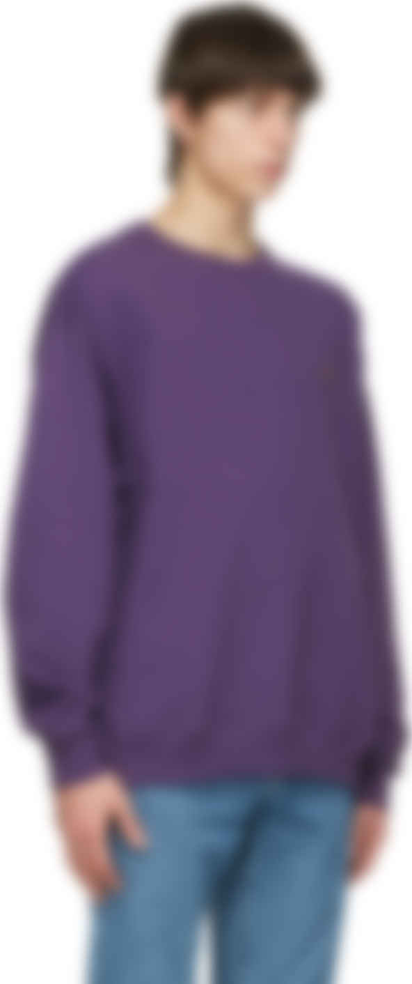 acne studios purple sweatshirt