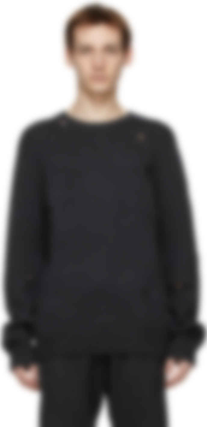helmut lang grey sweater