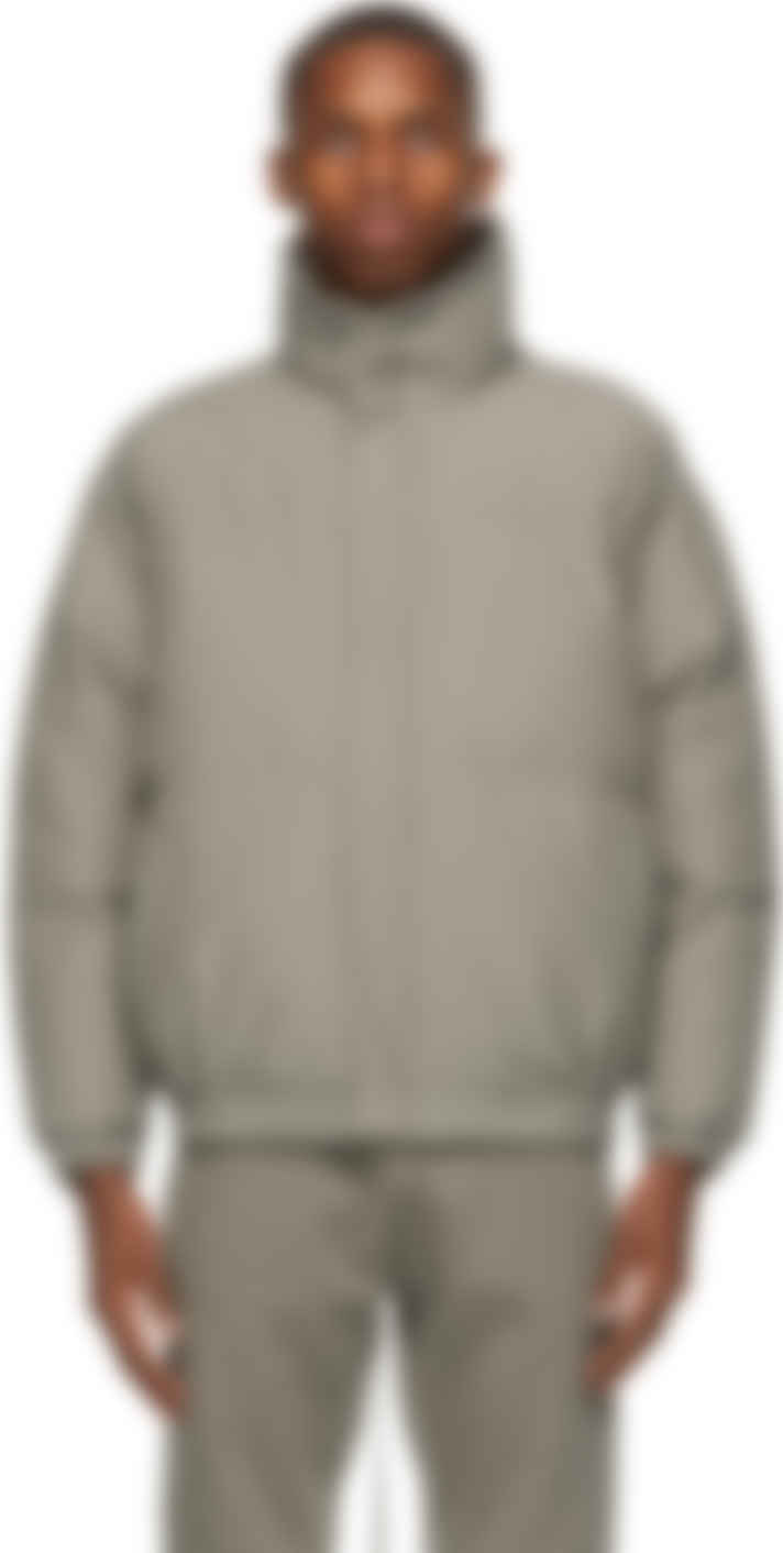 ssense essentials puffer