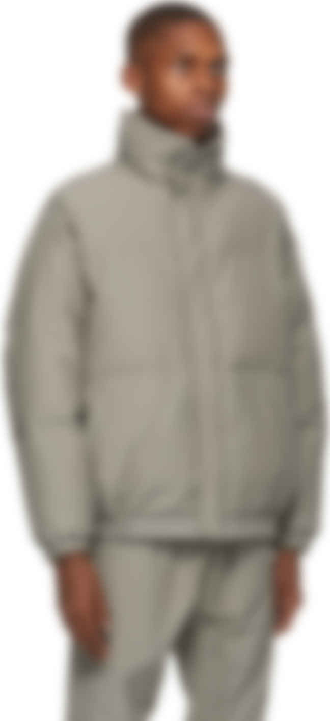 ssense essentials puffer