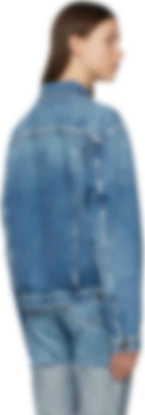 Maison Margiela ブルー オーバーサイズ デニム ジャケット Ssense 日本 Maison Margiela ブルー オーバーサイズ デニム ジャケット Ssense 日本