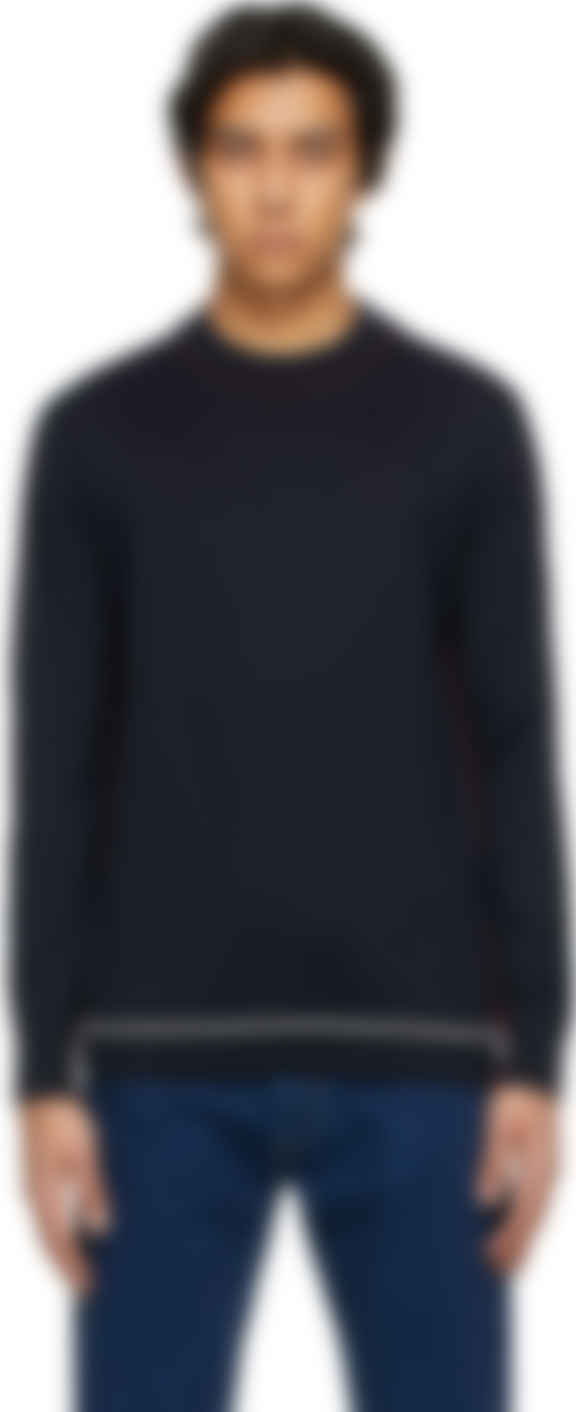 navy mock neck