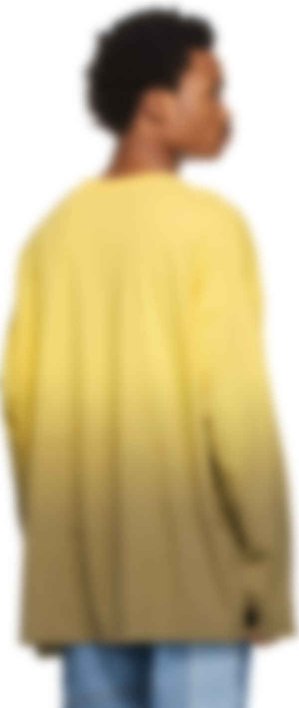 Moncler Genius: 黄色1 Moncler JW Anderson 系列扎染长袖T 恤| SSENSE