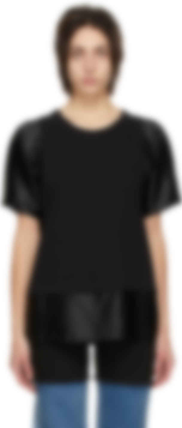 black satin t shirt