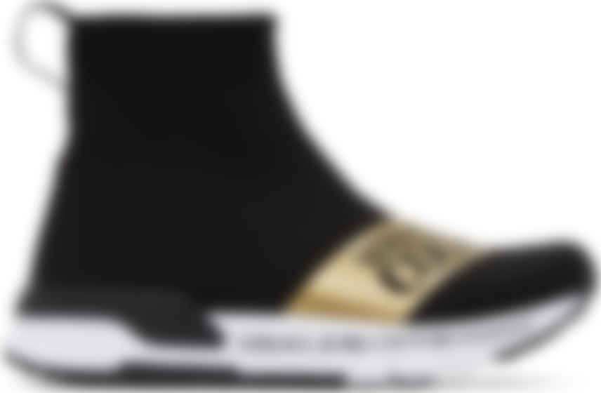 versace jeans logo trainers black