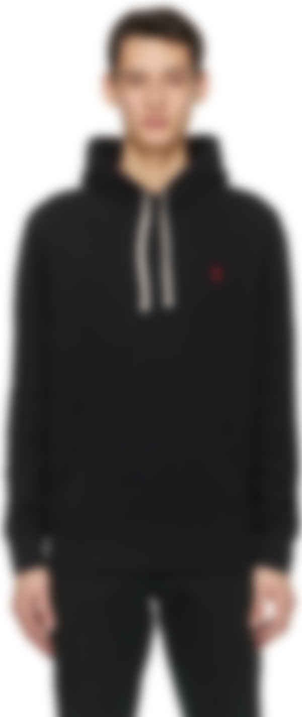 black and white polo hoodie