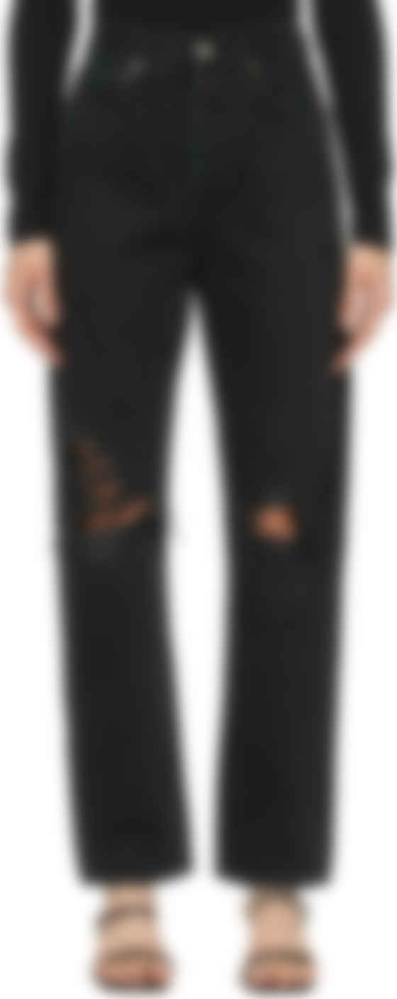 agolde black 90s jeans