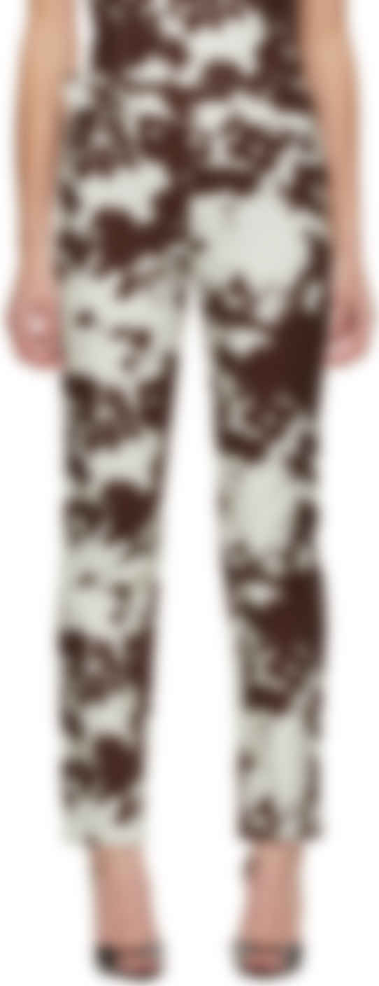 pantalon motif vache