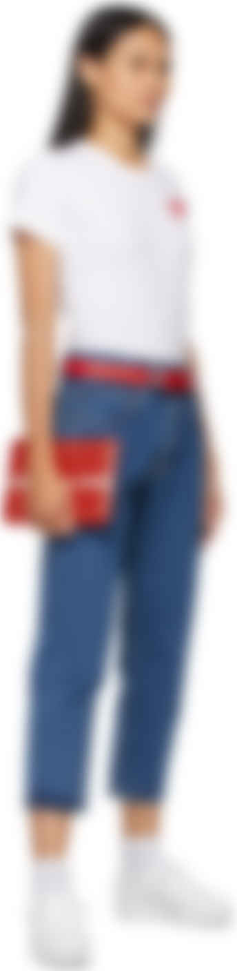 comme des garcons belt red