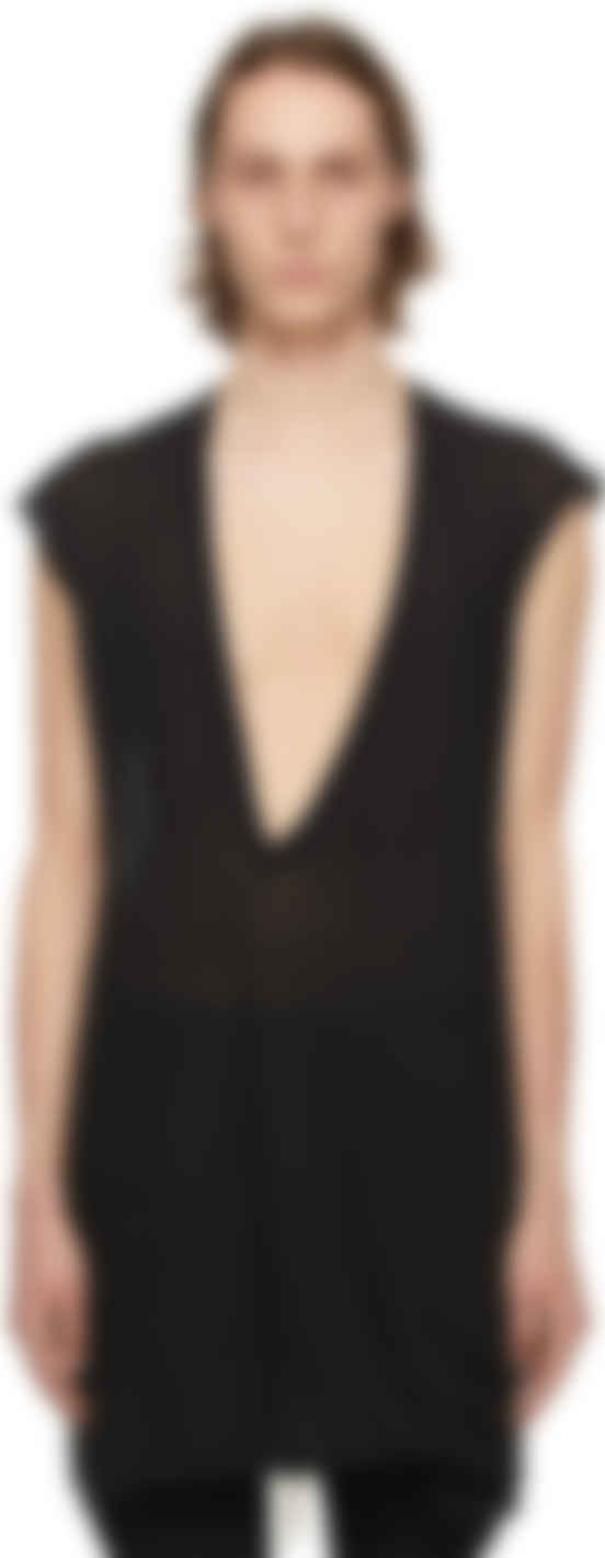 chandail noir transparent