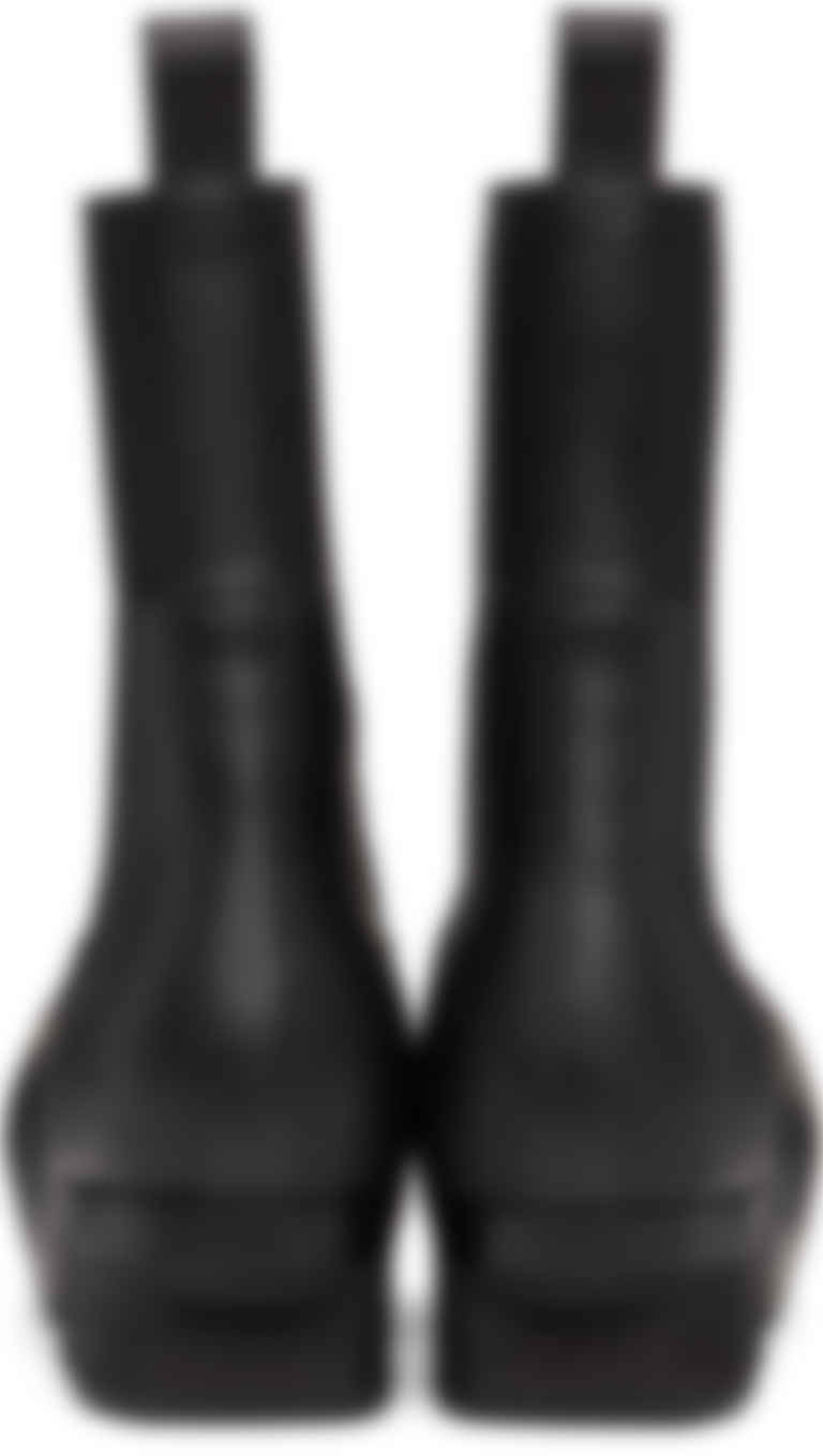 black beatle boots