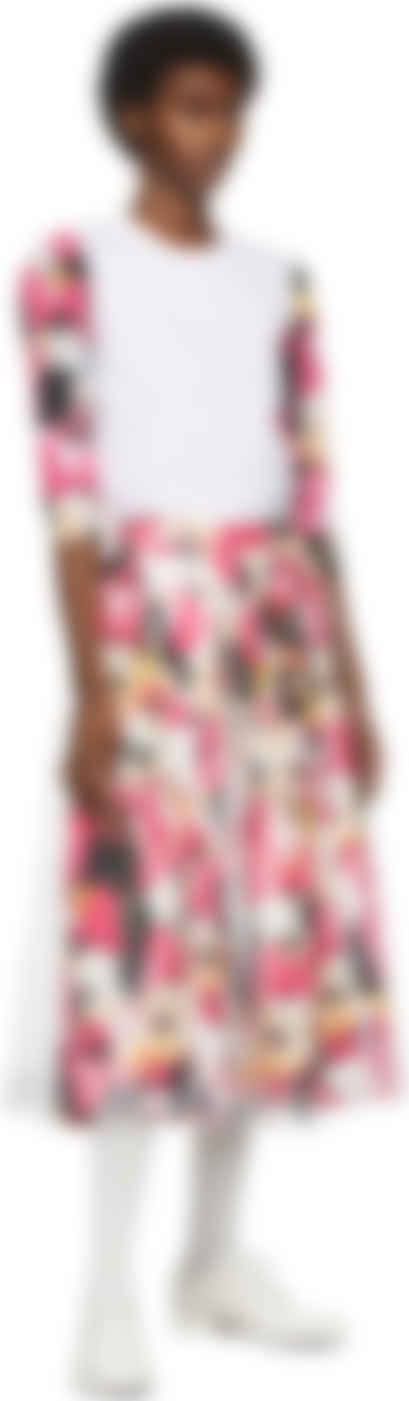 Ssense 折扣季 Comme Des Garcons 多色disney 联名mickey Mouse 透明叠层半身裙加入折扣