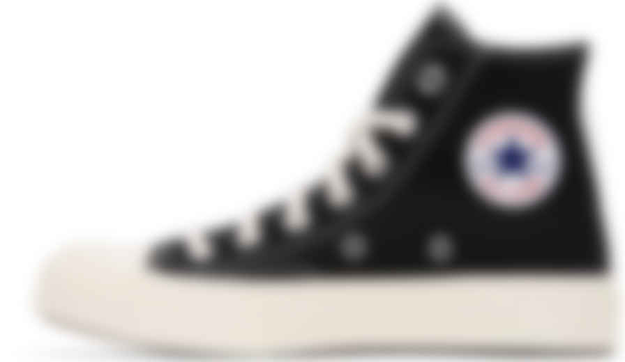 black converse edition half heart chuck 70 sneakers