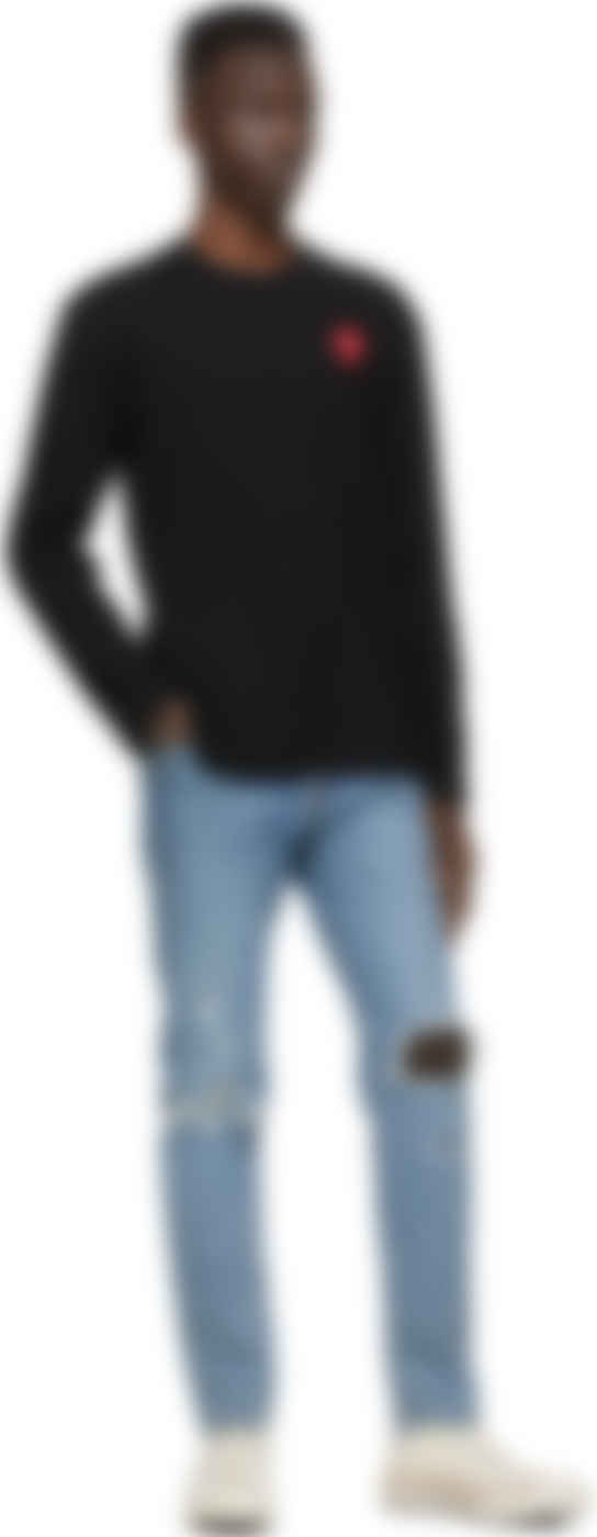 cdg long sleeve black