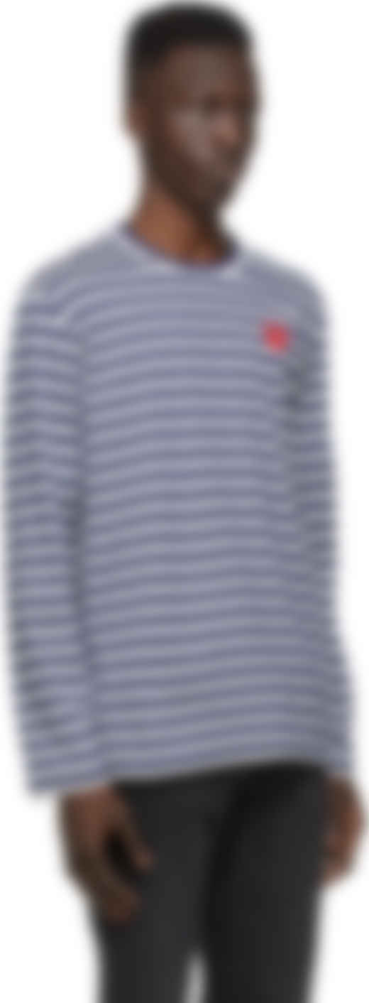 comme des garcons shirt striped long sleeve jersey