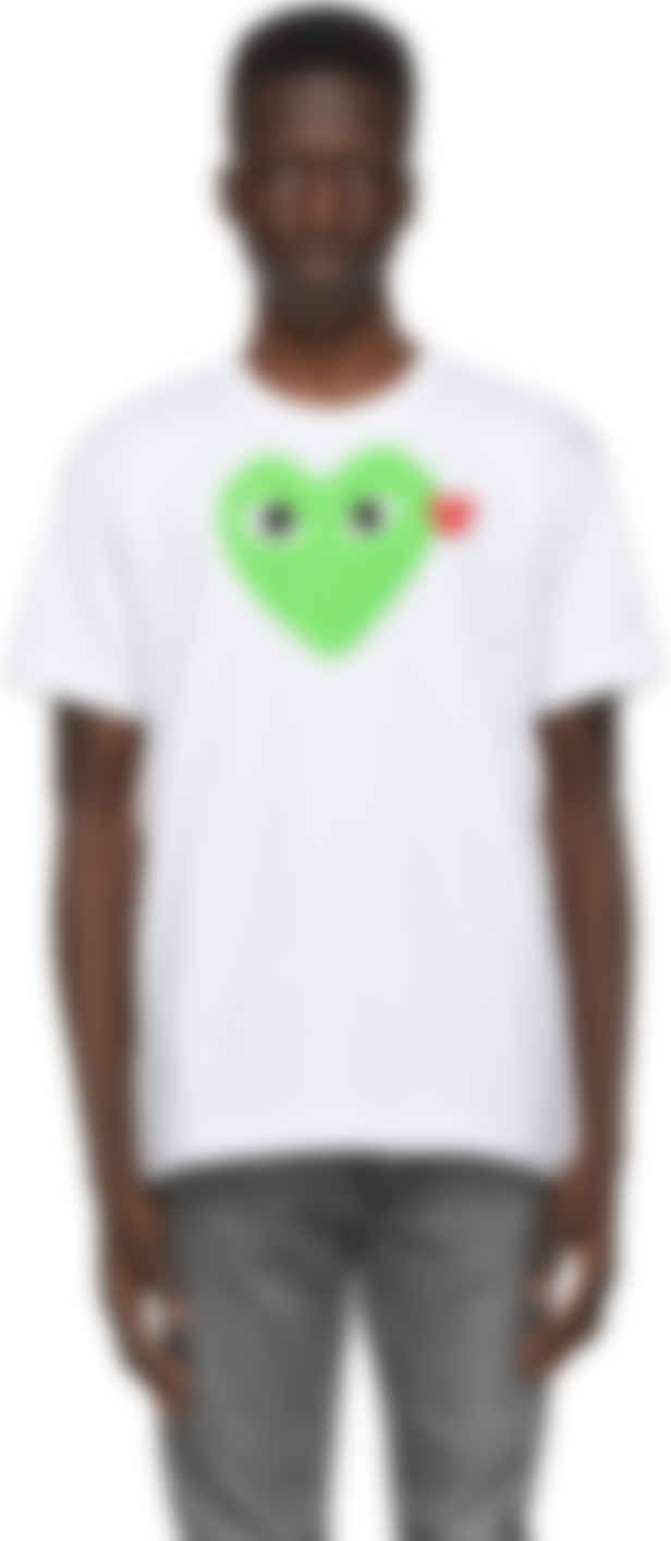 comme des garcons play t shirt green