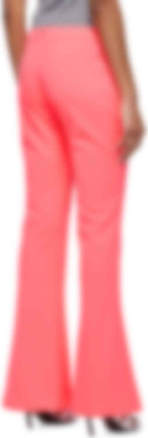 pink bootcut trousers