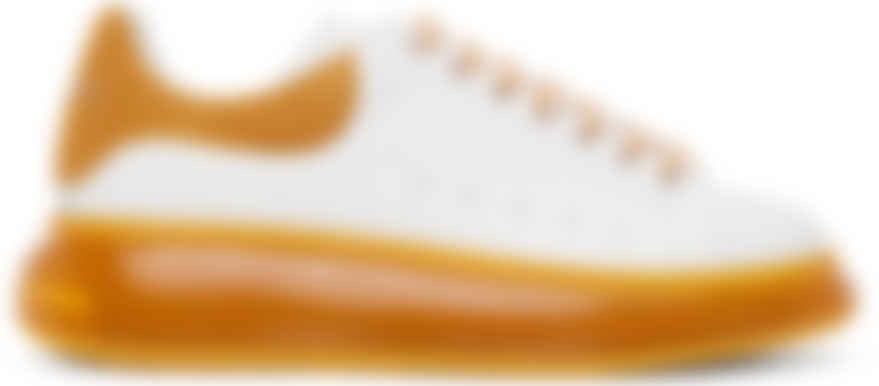 alexander mcqueen orange and white