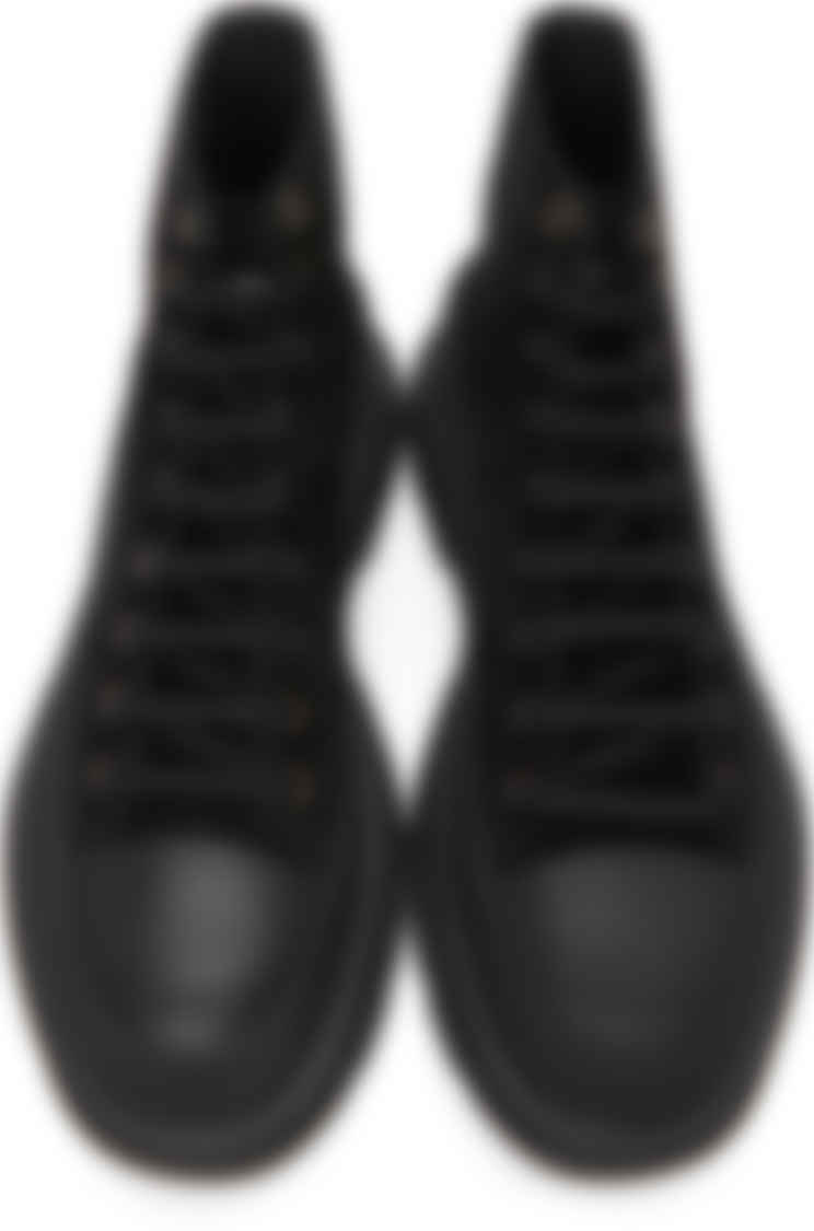 alexander mcqueen black suede