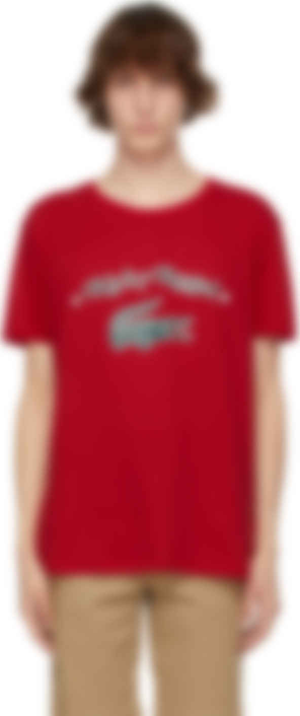 lacoste shirt red