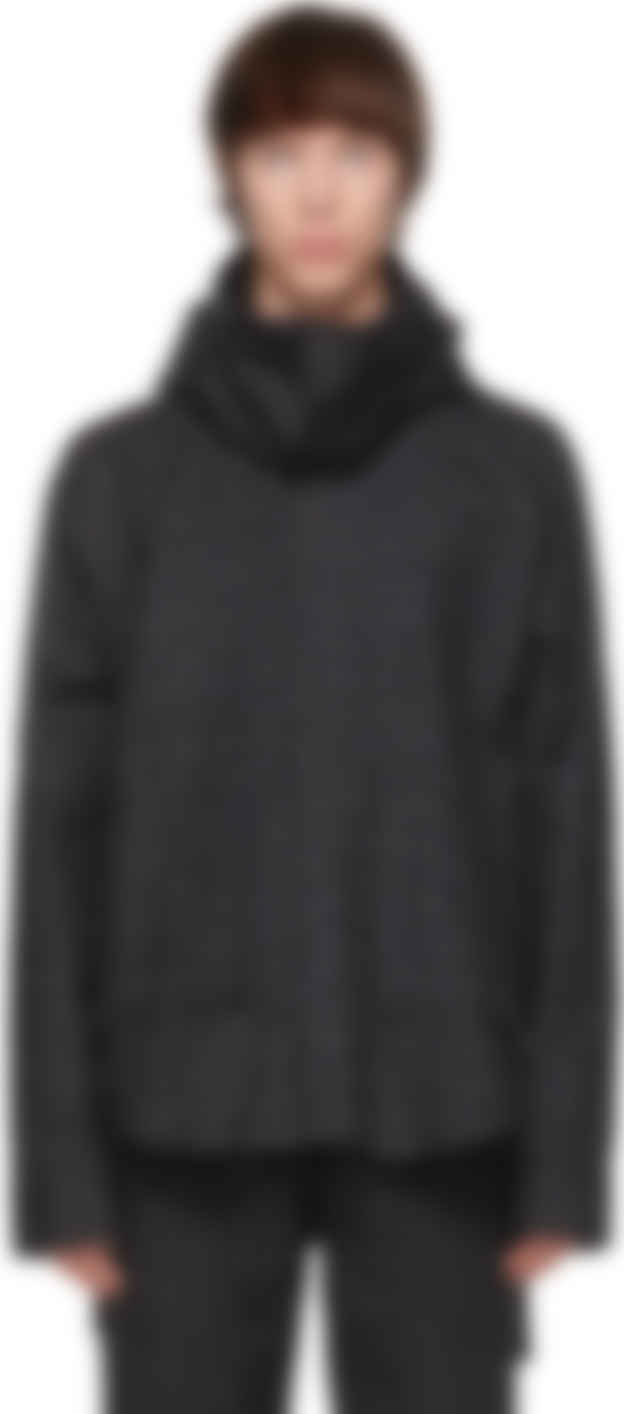black snap on hoodie