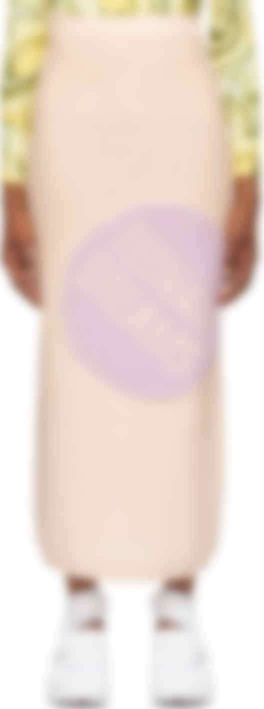pink jacquard skirt
