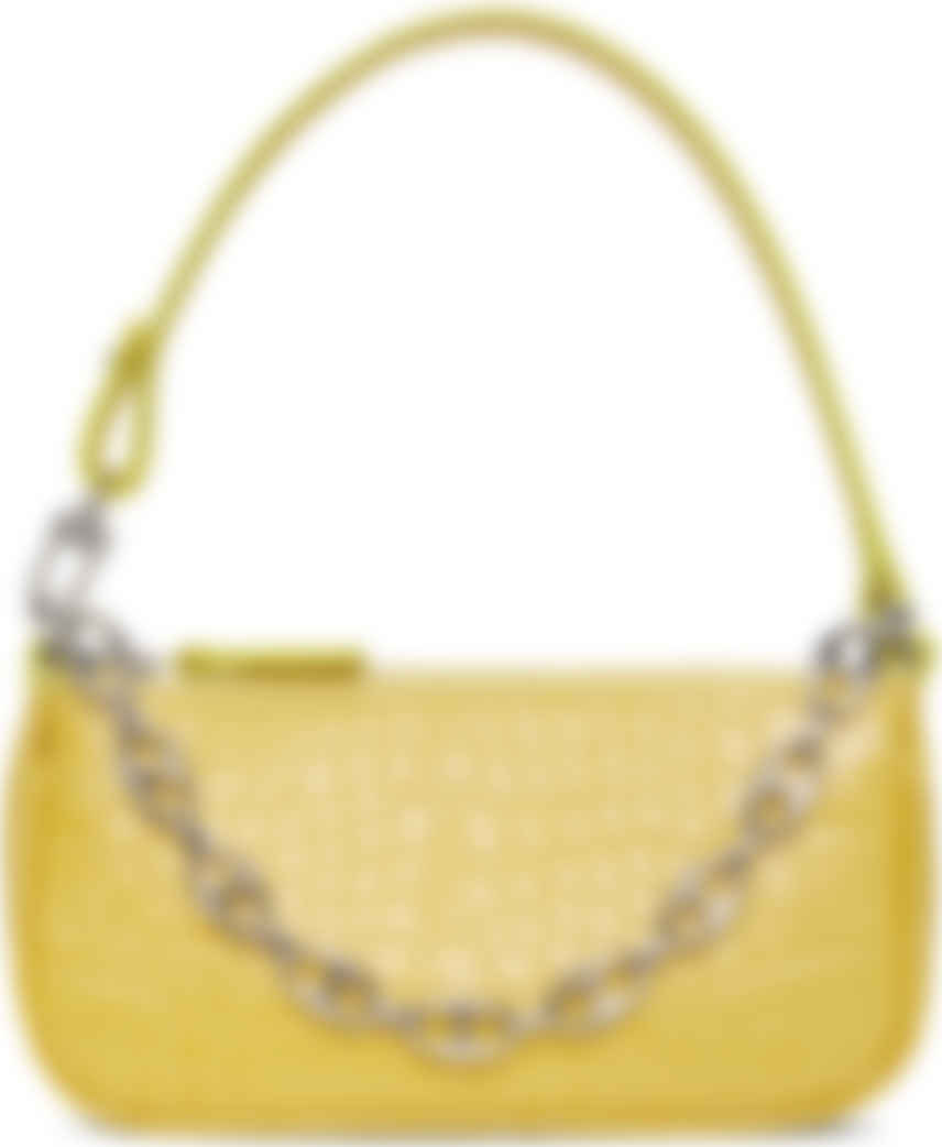 yellow croc bag