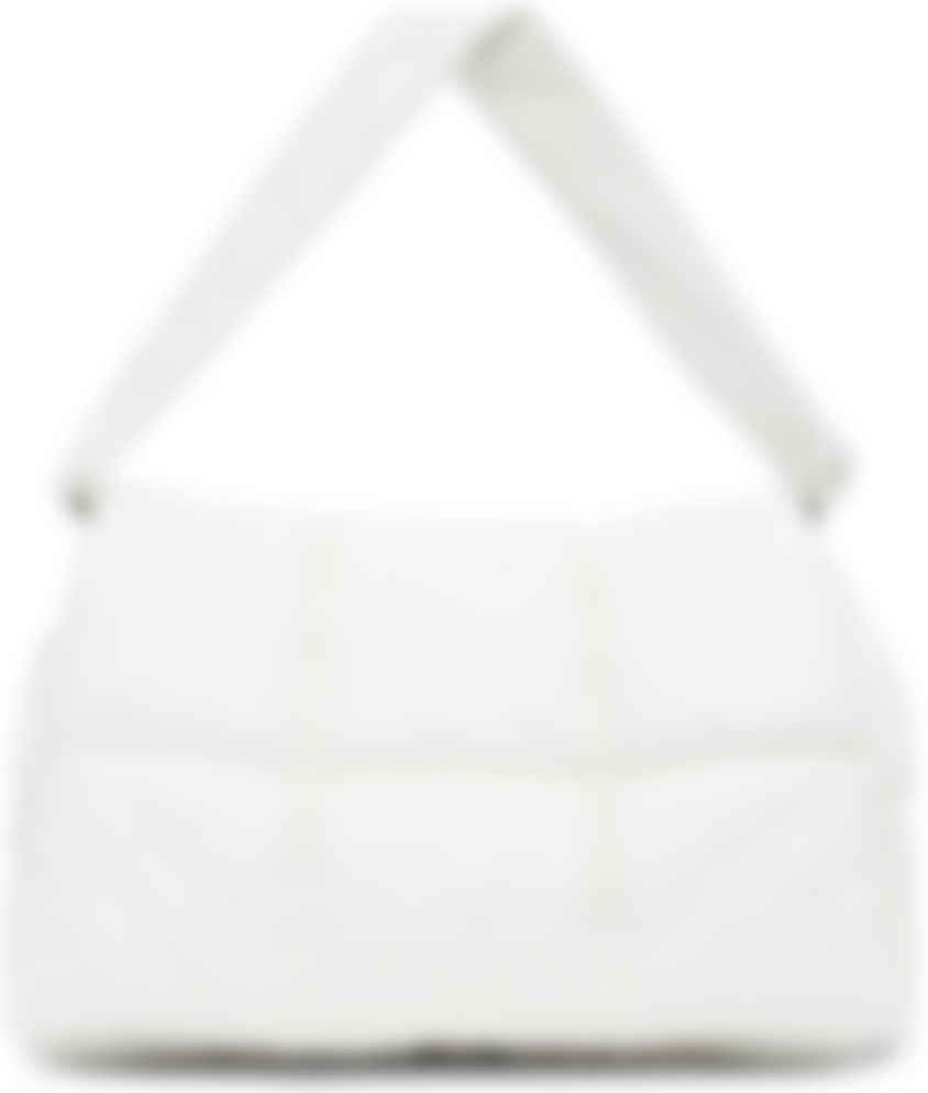 white shoulder clutch bag