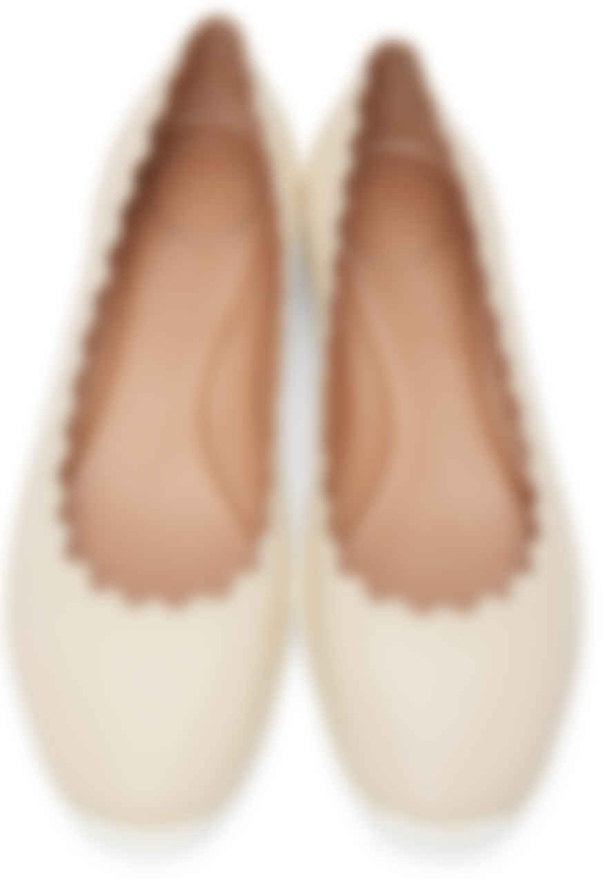 Off-White Rubber Sole Ballerina by on Sale