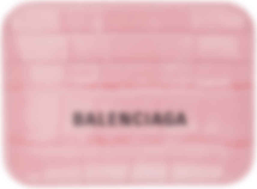 balenciaga card holder pink