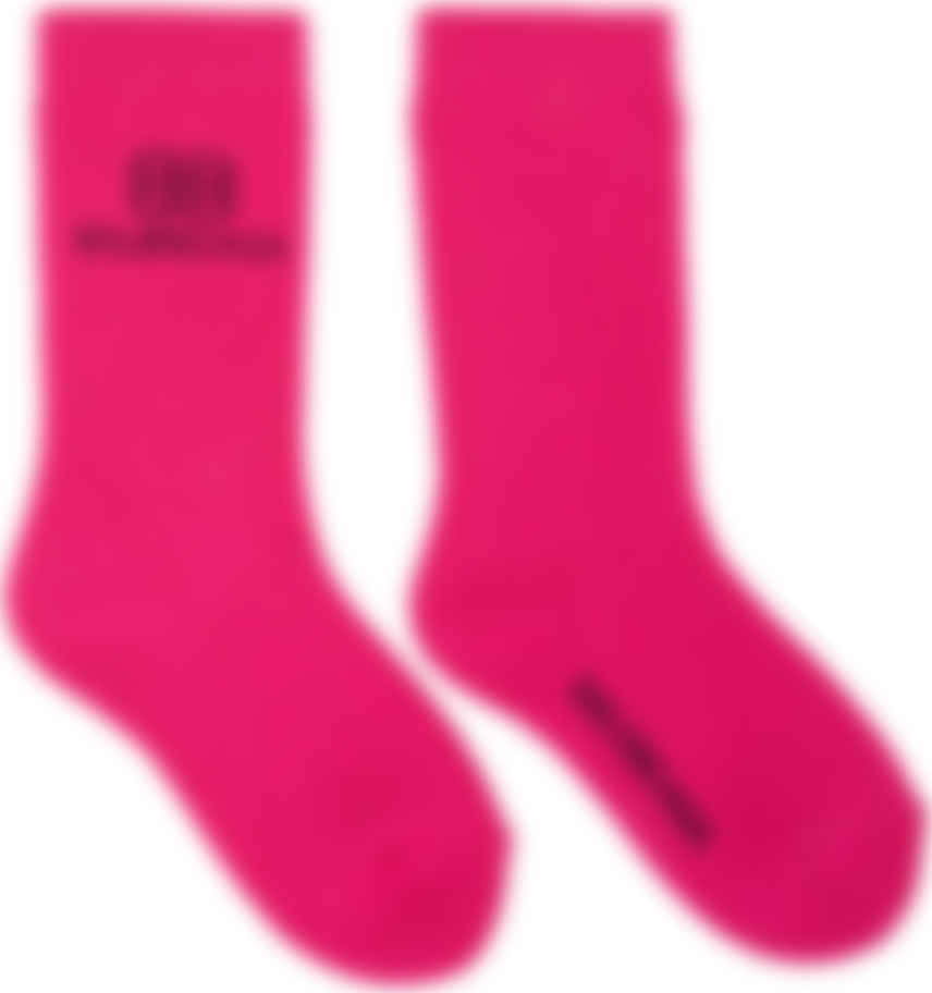 balenciaga socks pink and black