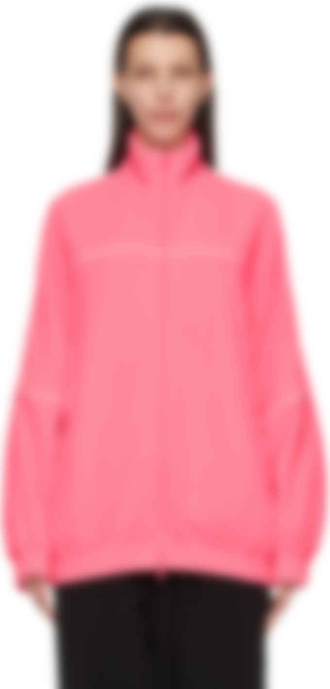 Balenciaga ピンク フリース トラック ジャケット Ssense 日本