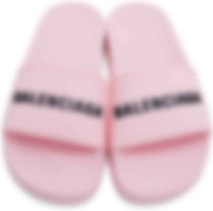 balenciaga light pink slides