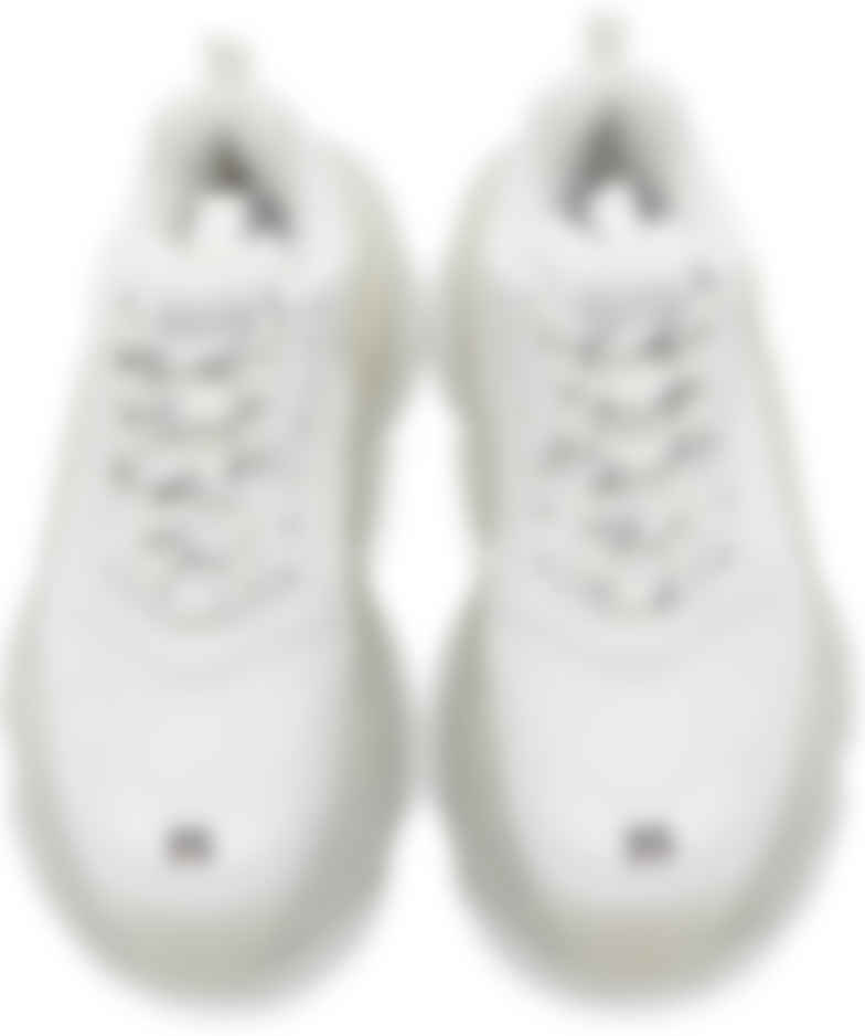triple s blanche semelle transparente