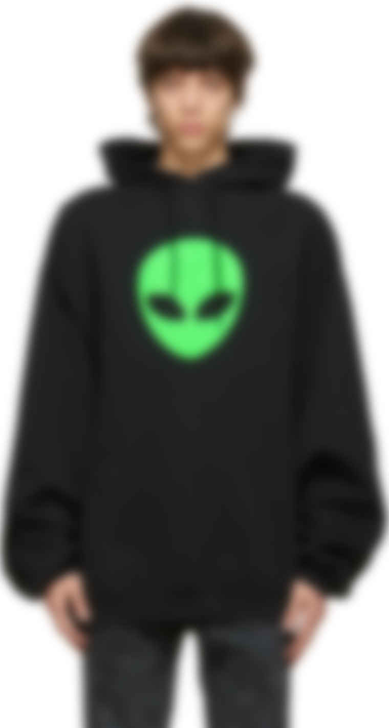 Black alien hoodie clearance