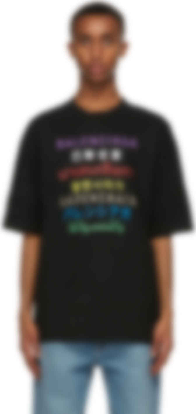 balenciaga multicolor t shirt